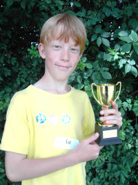 David Broughton with the Harry Mills Fair Play Trophy